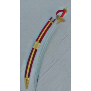 CHHATRAPATI BHAWANI TALWAR (CURVED BLADE) (HILT – BRASS  ENGRAVED MADE)