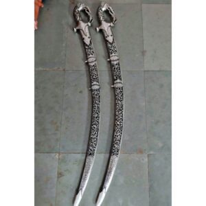 ELEPHANT HEAD SILVER WORK SWORD (Rust Free Blade)