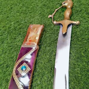 PUNJABI WEDDING SWORD (Lion Head)(Beautiful PURPLE Sword)