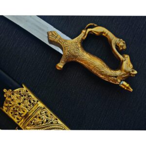 HORSE AND LION BRASS HANDLE SWORD