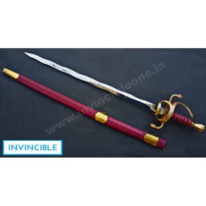 17th Century Swept Hilt Rapier Sword (Flaming sword)