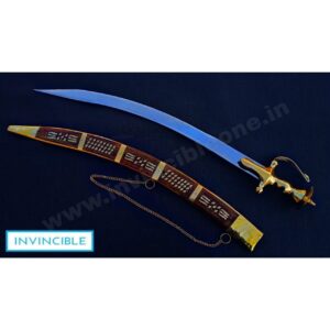 RAJPUTANA SHEESHAN COVER SWORD (BRASS HANDEL)