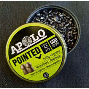 APOLO POINTED(9 grain pellets)(177/4.5mm) Made In Argentina