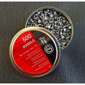 500 DIABOLO PELLETS(7.2 grain pellets)(.177/4.5mm) Flat Head Pellets
