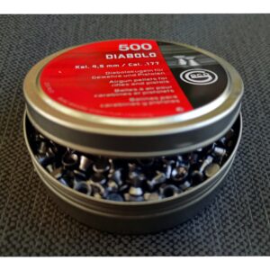 500 DIABOLO PELLETS(7.2 grain pellets)(.177/4.5mm) Flat Head Pellets