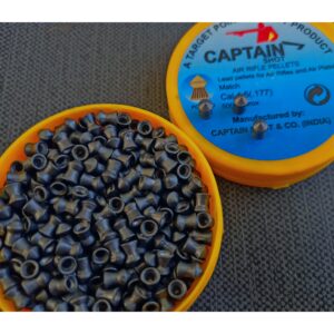 CAPTAIN SHOT(8.4 grain pellets) (500 PCS)(Pointed head)(.177 caliber)