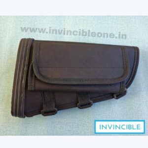 Gun Butt Cover, 23 cm x 15 cm x 6  Carry Case/Cover Free Size  (Black fiber)