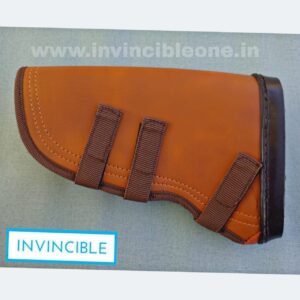 Gun Butt Cover, 23 cm x 15 cm x 6  Carry Case/Cover Free Size  (brown leather)