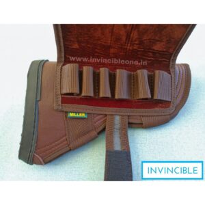 Gun Butt Cover, 23 cm x 15 cm x 6  Carry Case/Cover Free Size (DARK brown leather)