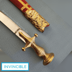 RAJPUTANA SWORD (34 Inch long sword) (Red Cover)(BRASS WORK ON SWORD)