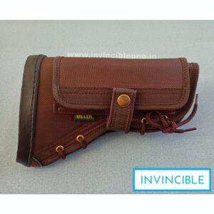 Gun Butt Cover, 23 cm x 15 cm x 6  Carry Case/Cover Free Size (DARK BROWN FIBER)