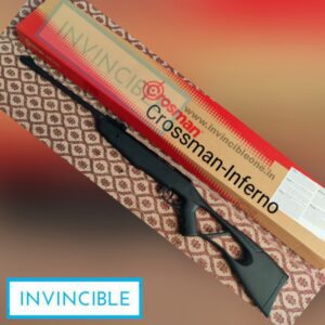 CROSMAN INFERNO .177(skeleton style synthetic stock)(fibre optic open sights)