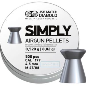 JSB MATCH DIABOLO(SIMPLY AIRGUN PELLETS)(8 Grain)(500 PCS)(.177 CAL)
