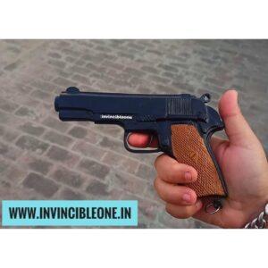 CORK GUN BERETTA STYLE (brown) (SOUND GUN)