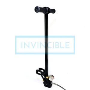 PCP Hand Pump Black 4500psi (300bar) With Foldable Base & Big Gauge Style