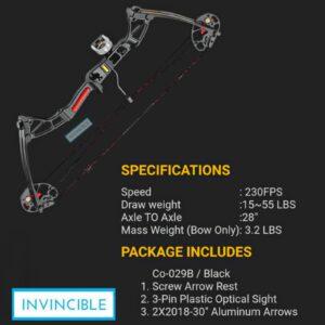 REX(BLACK) compound bow/invincible one