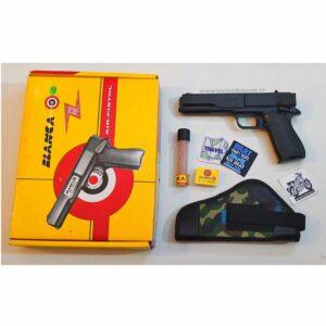 Blanca Air Pistol – 0.177 cal Multi-Load Pull Back Mechanism Shoots Both BB and Pellets!!! – Free accessories(GLOSSY BLACK COLOUR)