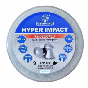 Hyper Impact G Smith & Co. 0.177 Cal (4.5mm) 450/Tin Airgun Pellets 10gr