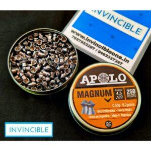 Apolo Magnum .177cal / 4.5mm 8.2gr (0.53g) Pointed Airgun Pellets – 250pcs