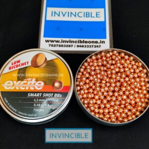 H&N Excite Smart Shot BBs| 750 pcs| .177 Cal, 7.4 Grains, Copper Plated Lead BBs| India