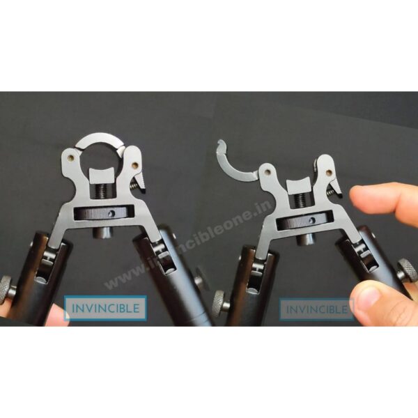 Bipod One click installation Universal Foldable Clamp-on Rifle Bipod 9.5mm|Gun rest|Bipod| - Image 3