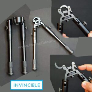 Bipod One click installation Universal Foldable Clamp-on Rifle Bipod 9.5mm|Gun rest|Bipod|