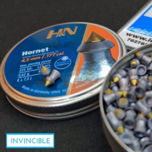 H&N Hornet .177 Cal Pointed Airgun Pellets-9.57gr-225ct