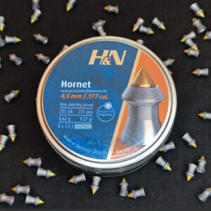 H&N Hornet .177 Cal Pointed Airgun Pellets-9.57gr-225ct