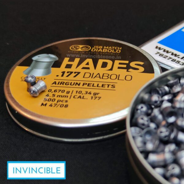 JSB Match Diabolo Hades Hollowpoint .177 Cal/ 10.34gr500Ns - Image 2