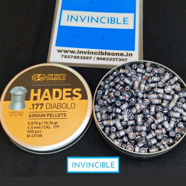 JSB Match Diabolo Hades Hollowpoint .177 Cal/ 10.34gr500Ns - Image 4