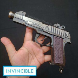FULL METAL SOUND CORK GUN BERETTA STYLE+40 Sound cork (SILVER)(500g)