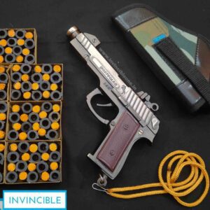 FULL METAL SOUND CORK GUN BERETTA STYLE+40 Sound cork (SILVER)(500g)