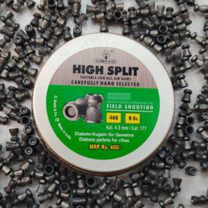 G Smith & Co. High Split 0.177 Cal (4.5mm) 400/Tin Airgun Pellets 9gr