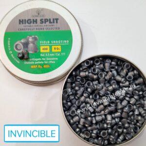 G Smith & Co. High Split 0.177 Cal (4.5mm) 400/Tin Airgun Pellets 9gr