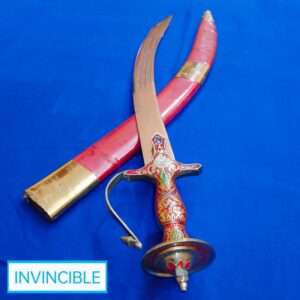 Moradabadi handmade designer rajputana red sword