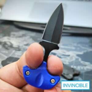 COMBAT NINJA NECK KNIFE PUSH DAGGER(blue)