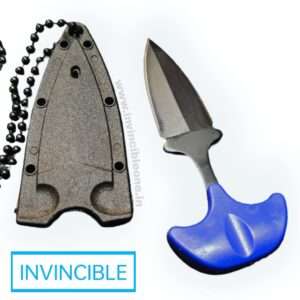 COMBAT NINJA NECK KNIFE PUSH DAGGER(blue)