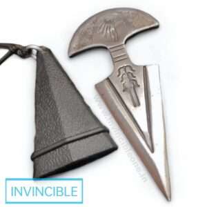 Neck knife push dagger full metal | made in india