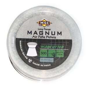 MSC Magnum air rifle pellets| .177 cal | 500 pcs | flat head