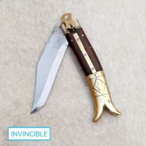 Rampuri small brass button knife