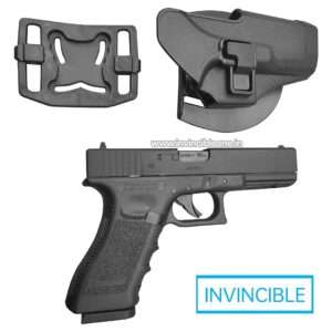 Quick-draw Glock CO2 air gun auto-lock holster/cover