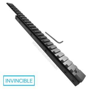 Extra Long 24 Slots 10.5″/ 260mm – 11mm Dovetail Rail to 21mm Picatinny Weaver Rail Adapter