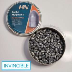 H&N RABBIT MAGNUM II .177 CAL, 15.74 GRAINS, CYLINDRICAL WITH ROUND NOSE, 200CT