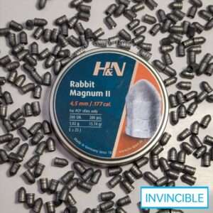 H&N RABBIT MAGNUM II .177 CAL, 15.74 GRAINS, CYLINDRICAL WITH ROUND NOSE, 200CT