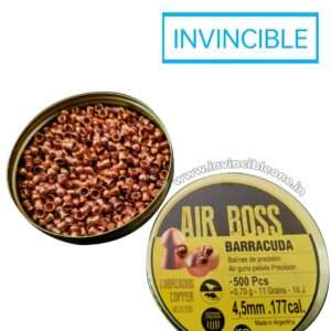 Air Boss Barracuda 0.177 Cal (4.5mm) Airgun Pellets 11gr – 0.70g, 500pcs