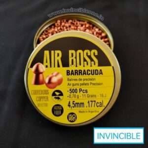 Air Boss Barracuda 0.177 Cal (4.5mm) Airgun Pellets 11gr – 0.70g, 500pcs