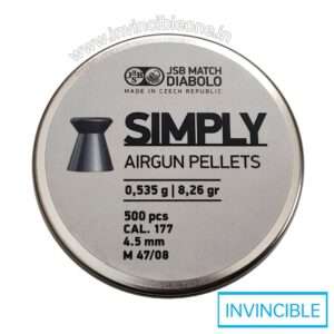 JSB MATCH DIABOLO(SIMPLY AIRGUN PELLETS)(8 Grain)(500 PCS)(.177 CAL)