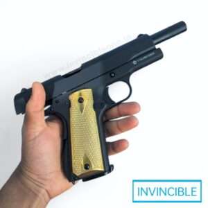 KROWN LAND KL-1911 CO2 AIR PISTOL WITH GOLDEN METAL GRIP