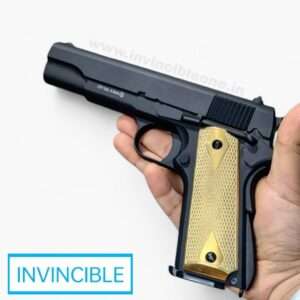 KROWN LAND KL-1911 CO2 AIR PISTOL WITH GOLDEN METAL GRIP