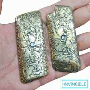 METAL ENGRAVED GRIP FOR .30 Bore PISTOL | BRASS HANDICRAFTED